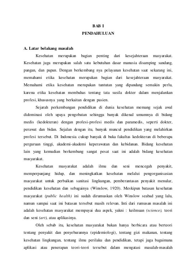 Makalah Kesehatan Masyarakat