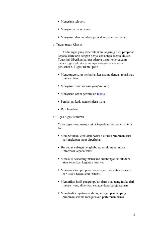 perintah adalah tugas surat TUGAS, MAKALAH KUALIFIKASI MASALAH KESEKRETARIATAN DAN