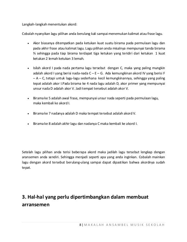 Kelompok Musik Dalam Satuan Kecil Disebut Sebutkan Mendetail