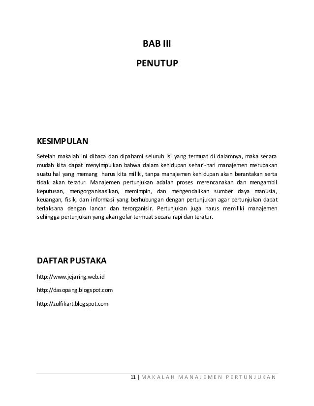 Makalah Kesenian Manajemen Pertunjukan