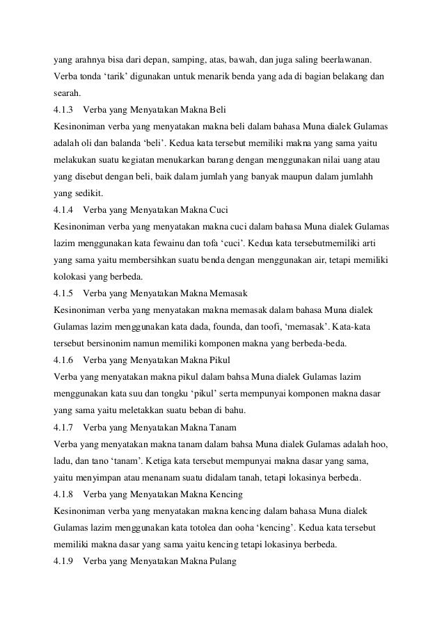 Makalah Kesinoniman Kata Dalam Bahasa Muna