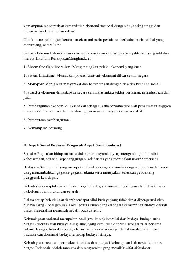 Makalah Ketahanan Nasional