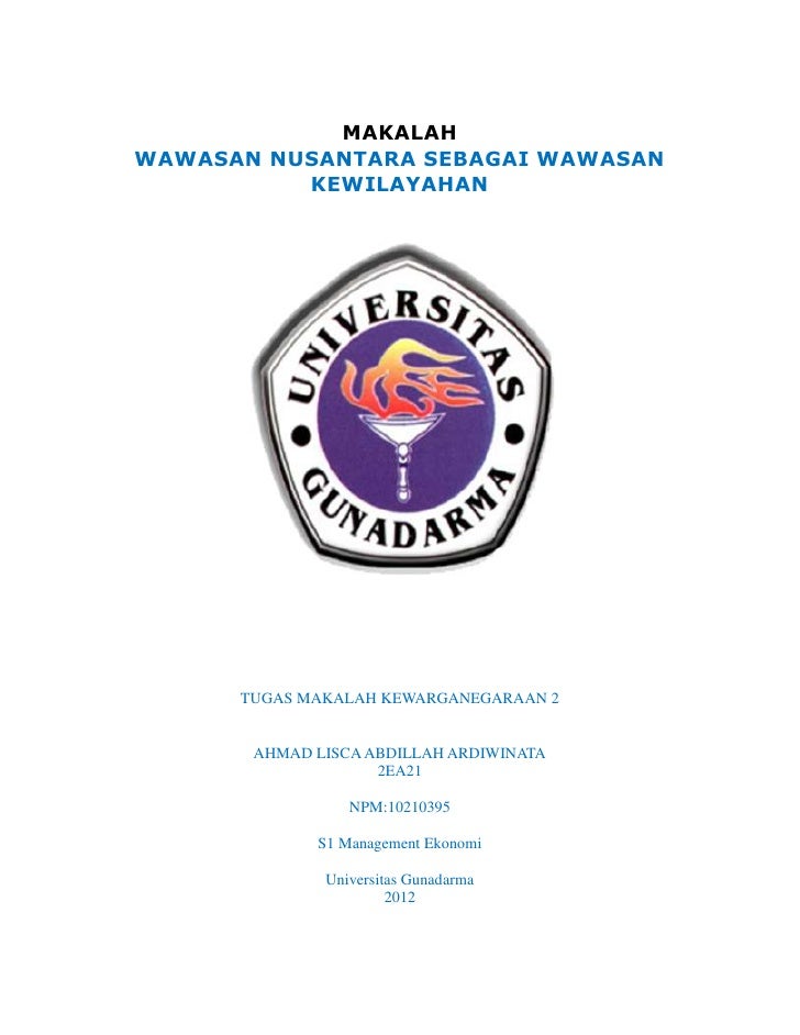 Makalah Wawasan Nusantara Contoh Makalah