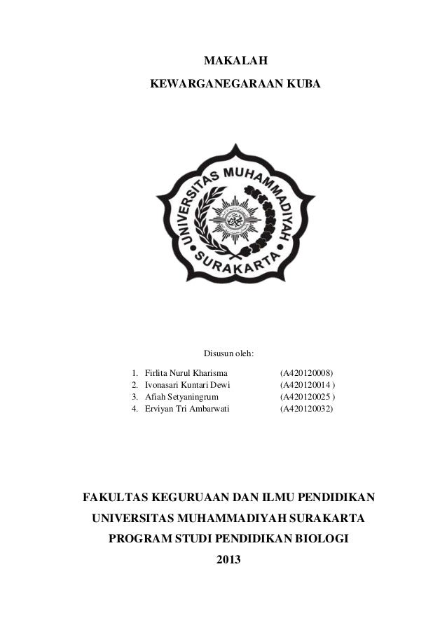 Makalah Kewarganegaraan Kuba