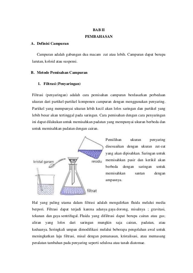 Makalah Pemisahan Campuran