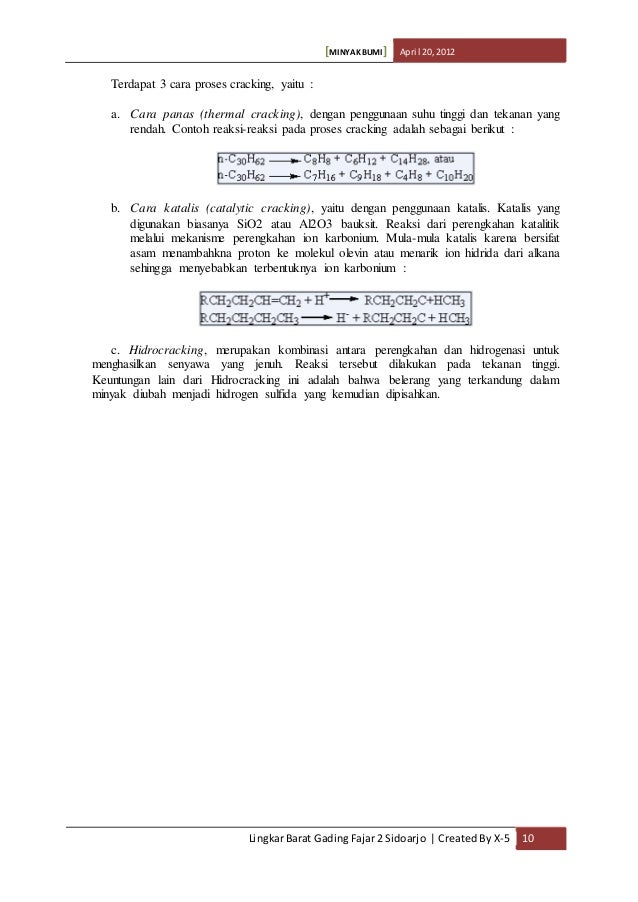 Makalah kimia fraksi minyak bumi