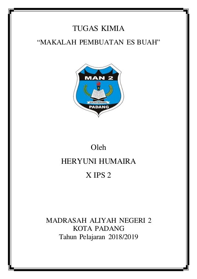 Makalah Kimia Sup Buah Makalah Kimia Sup Buah