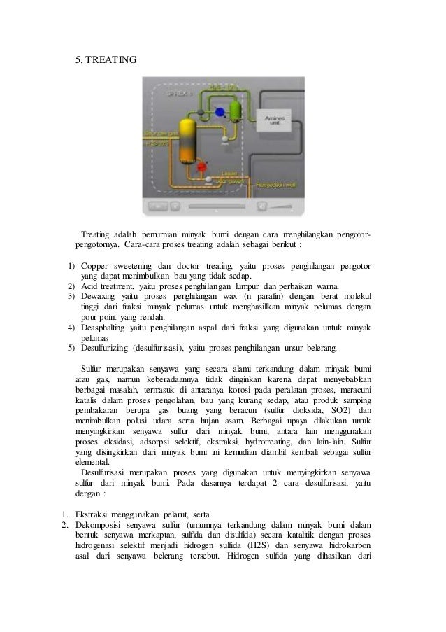 Makalah kimia tentang pengolahan minyak bumi
