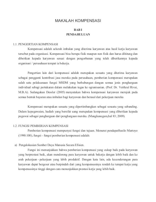 Makalah Kompensasi