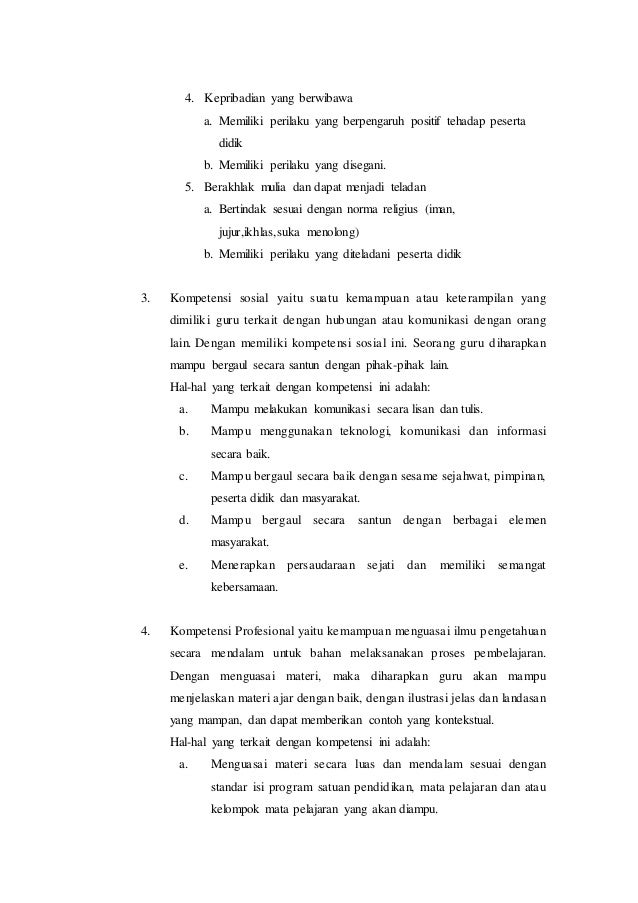 Makalah Kompetensi Keguruan