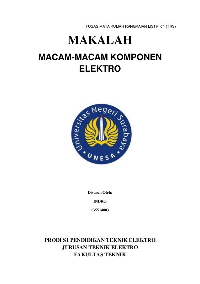 Contoh Makalah Teknik Elektro