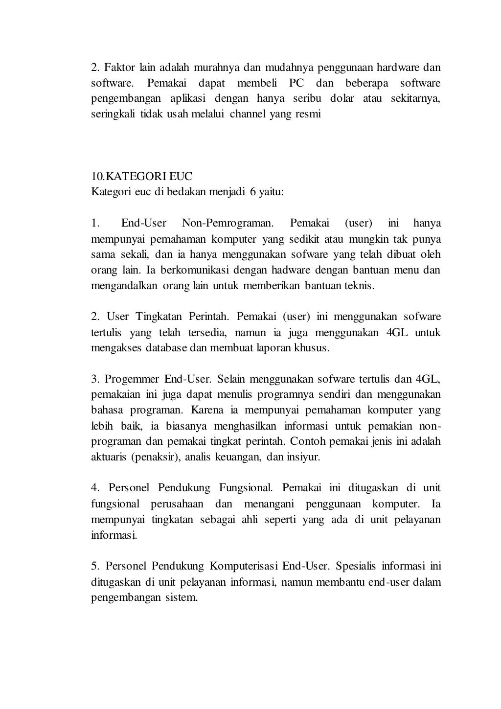 Makalah komponen sistem informasi