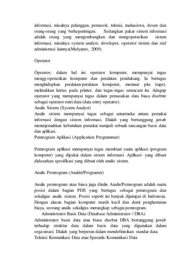 Makalah Komponen Sistem Informasi
