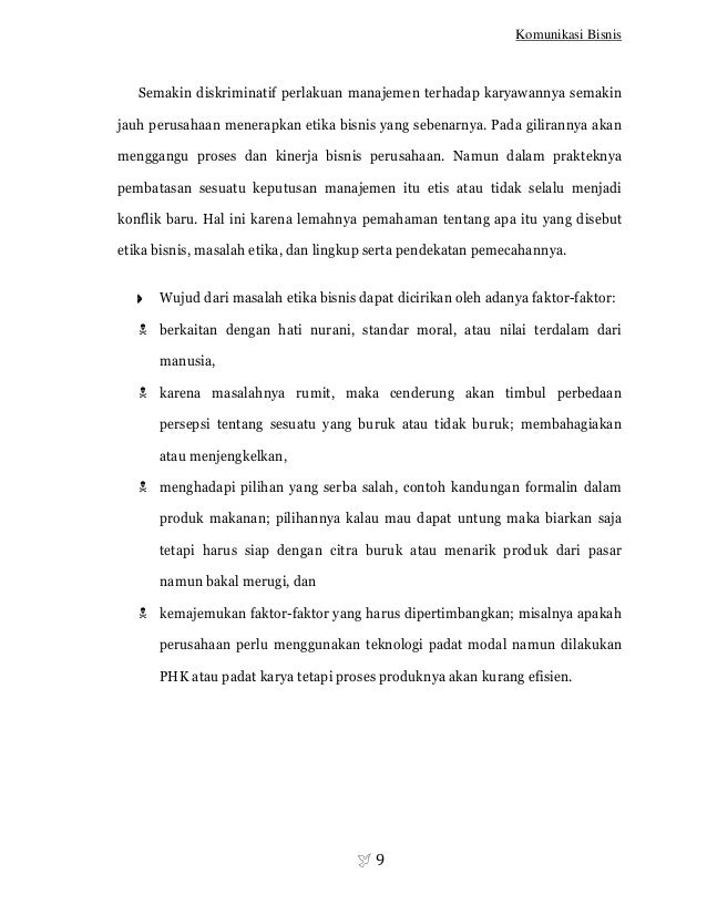 Makalah Komunikasi Bisnis