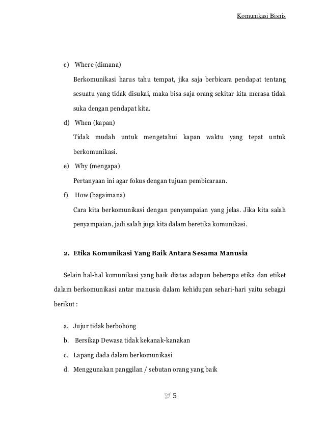 Makalah Komunikasi Bisnis