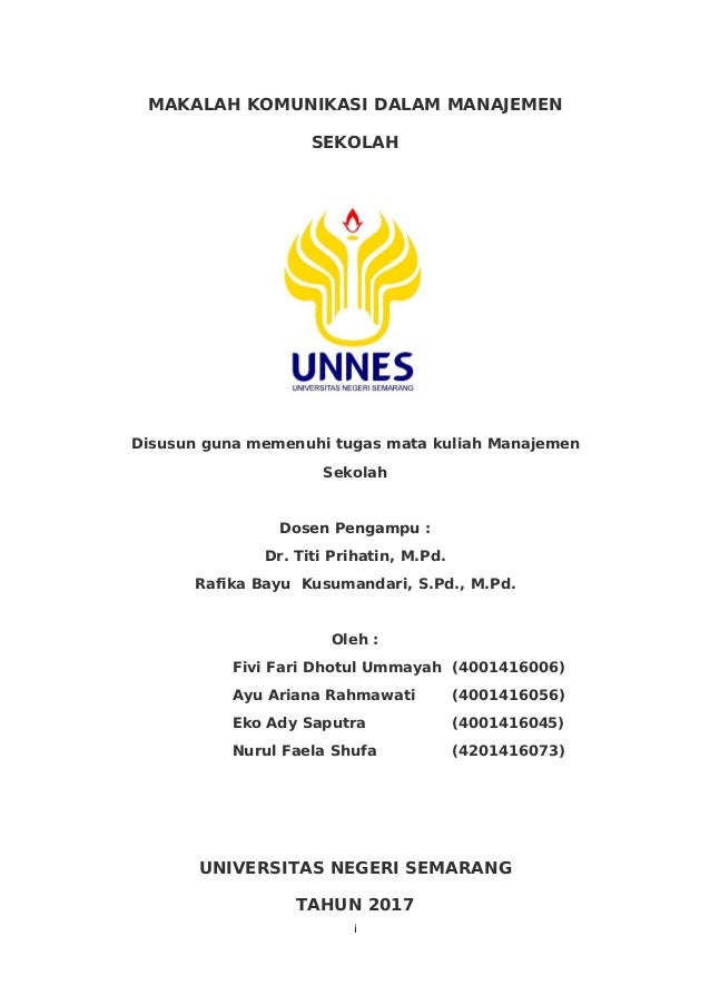 Contoh Makalah Komunikasi Dalam Perusahaan