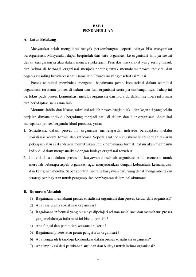 Proses Sosialisasi