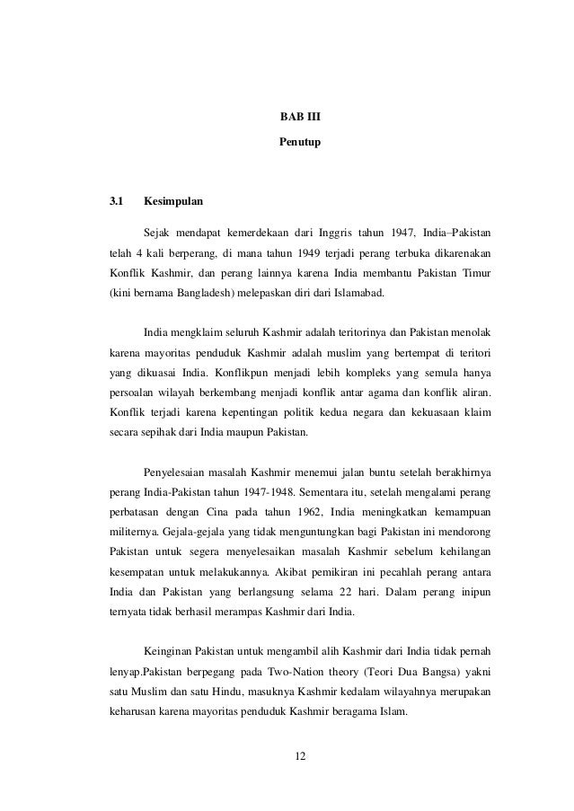 Makalah Konflik Antar Negara