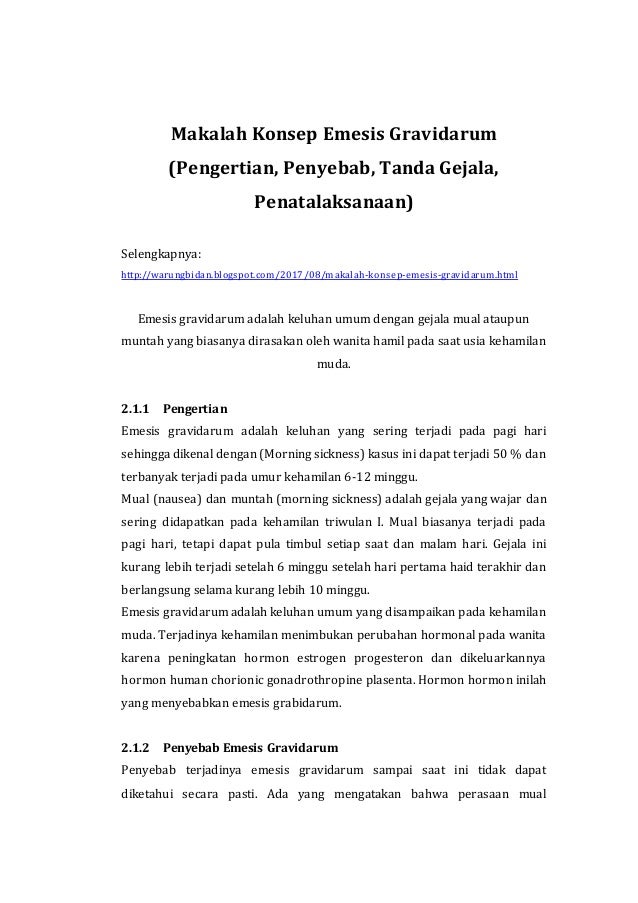 EMESIS GRAVIDARUM ADALAH EBOOK EMESIS GRAVIDARUM ADALAH EBOOK
