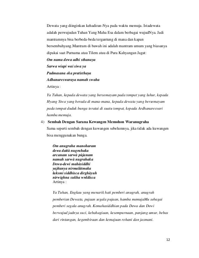 Makalah Kramaning Sembah