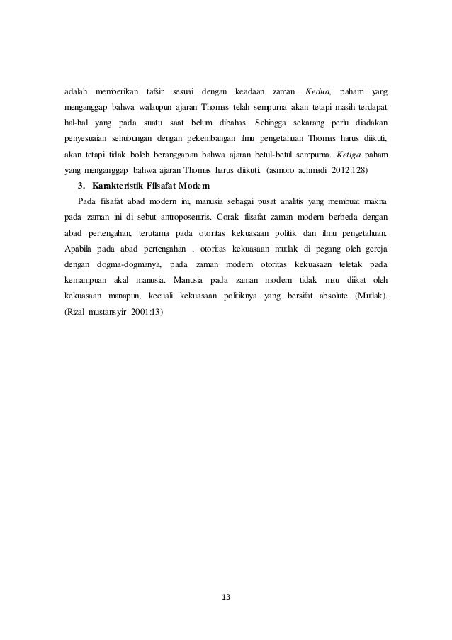 Makalahku Filsafat Modern