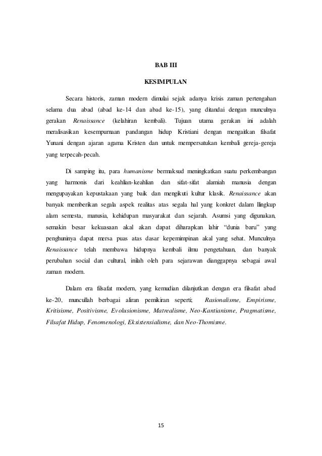 Makalahku Filsafat Modern