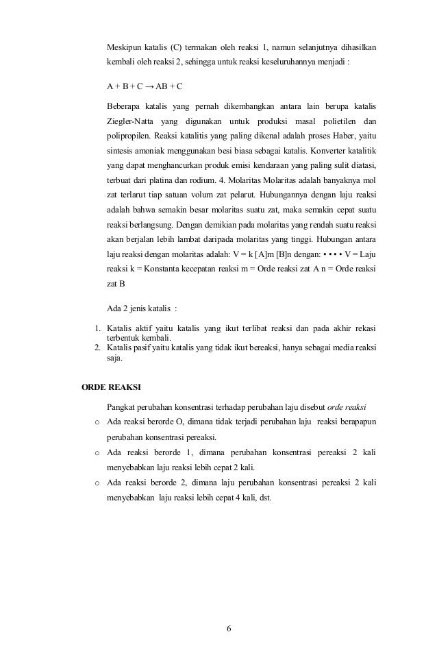 Makalah lajur reaksi