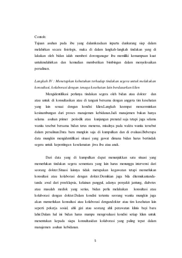 Makalah langkah langkah manajemen kebidanan