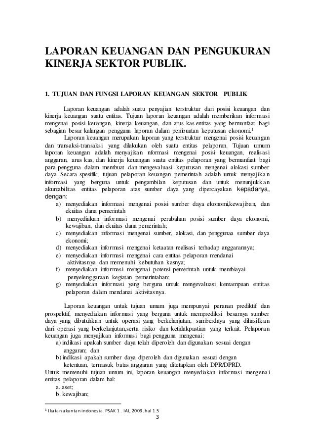 Makalah Laporan Keuangan Dan Pengukuran Kinerja Sektor Publik 8