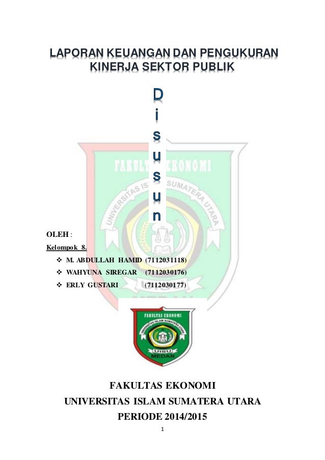 Makalah Laporan Keuangan Dan Pengukuran Kinerja Sektor Publik 8