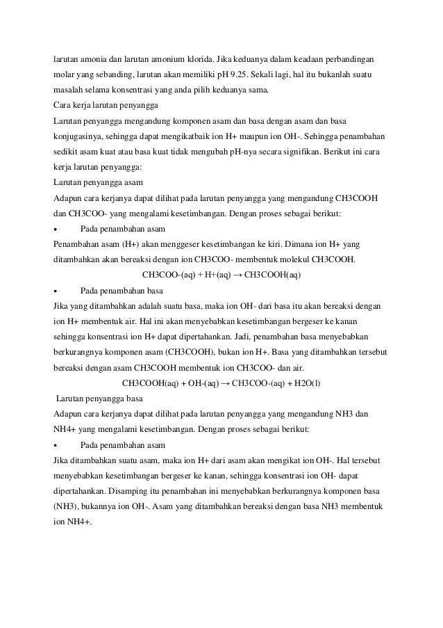 Makalah larutan penyangga