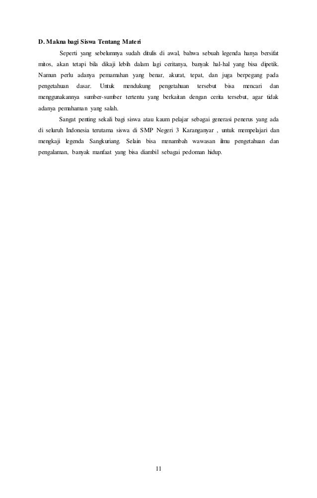 Makalah legenda sangkuriang