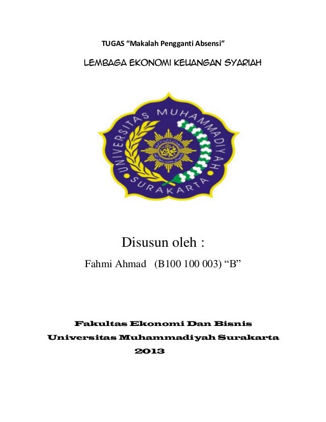 Makalah Lembaga Ekonomi Keuangan Syariah