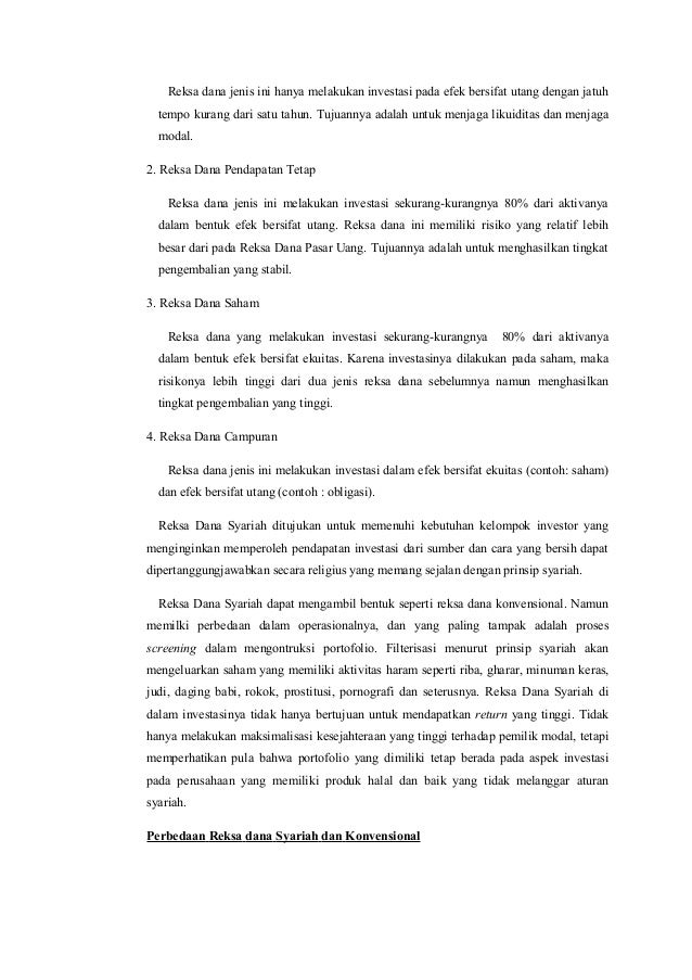 Contoh Makalah Investasi Pada Reksadana Syariah Master Books Contoh Makalah Investasi Pada Reksadana Syariah Master Books