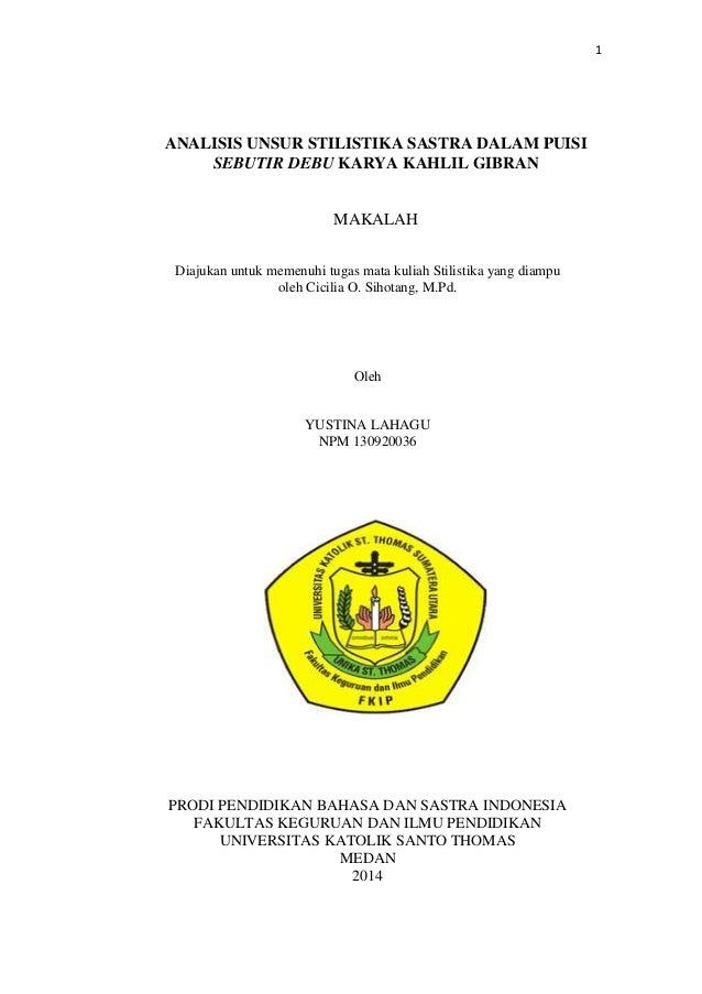 Analisis Puisi Sebutir Debu Karya Kahlil Gibran