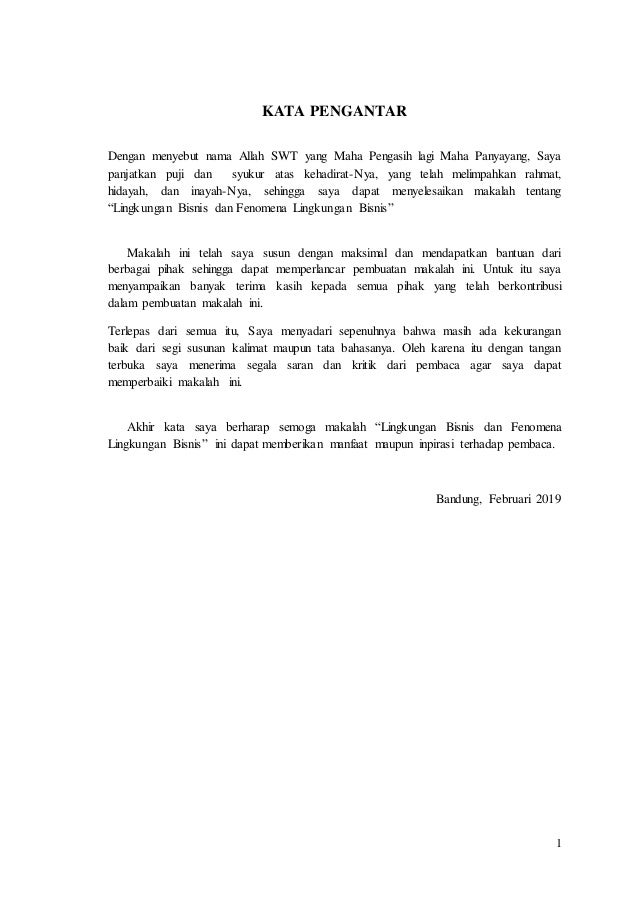 Makalah Lingkungan Bisnis Pengantar Bisnis