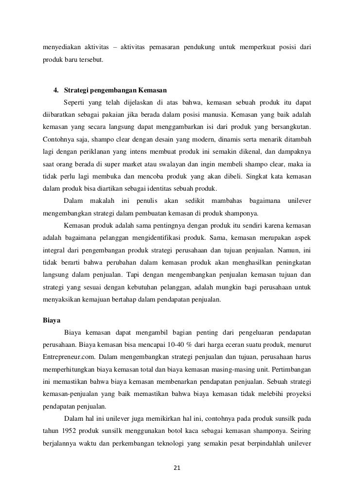 Makalah lini produk Makalah lini produk