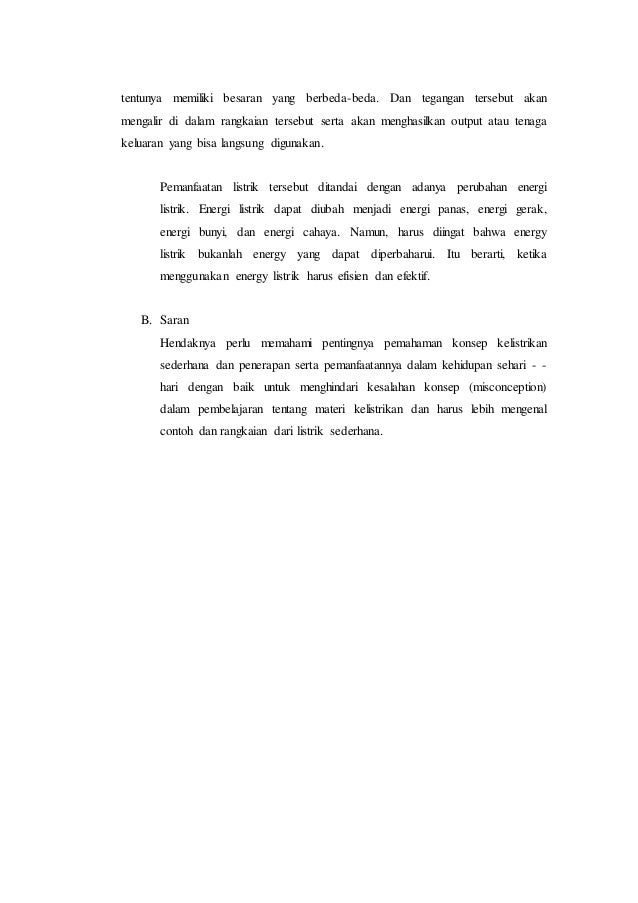 Makalah listrik sederhana Makalah listrik sederhana
