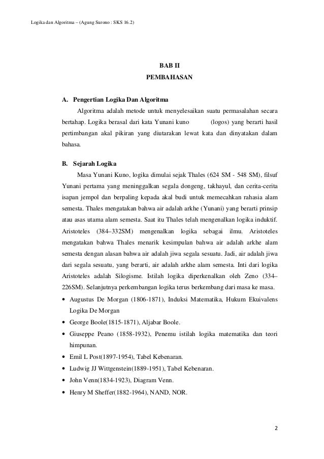 Makalah logika dan algoritma