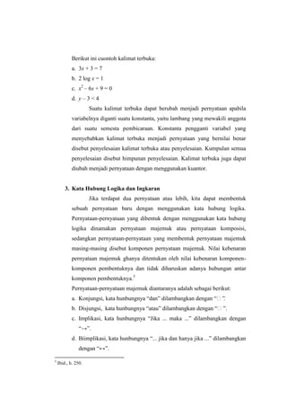 Makalah logika matematika | DOCX