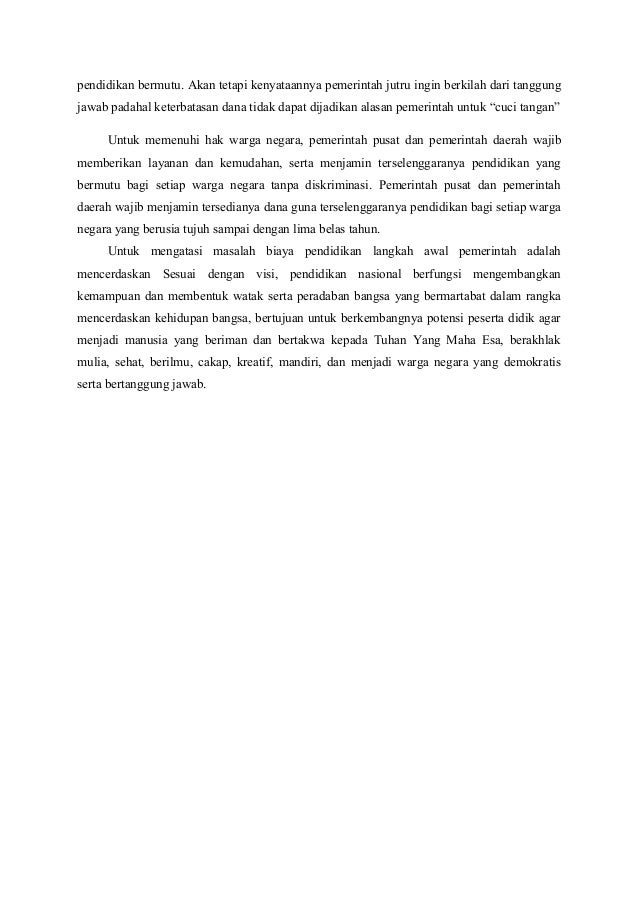 Makalah mahalnya pendidikan di indonesia