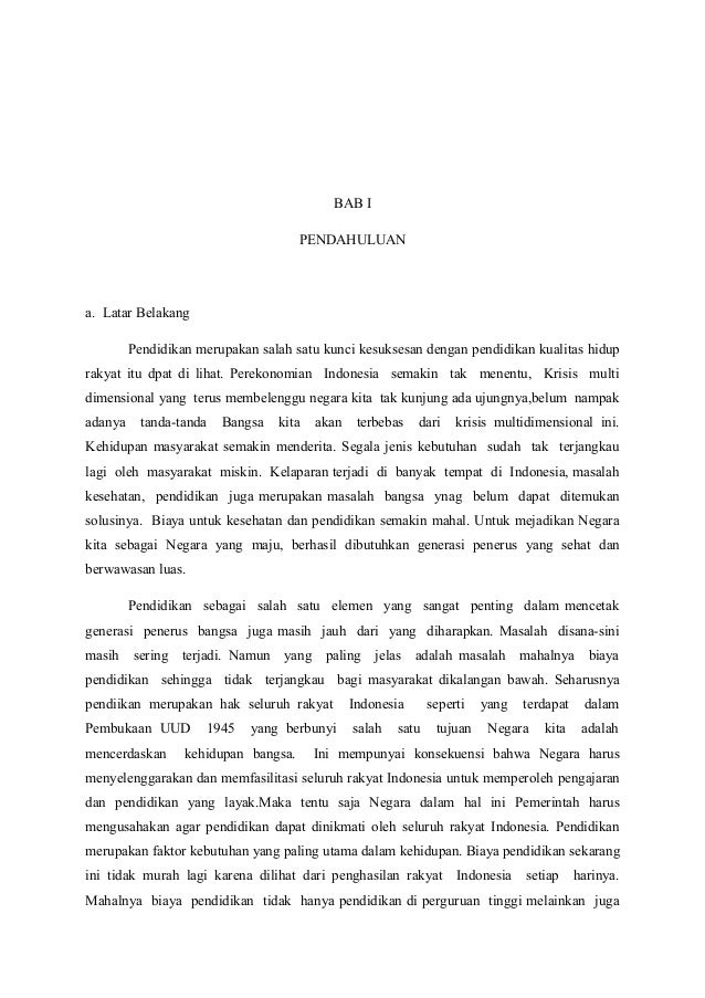 Makalah Mahalnya Pendidikan Di Indonesia