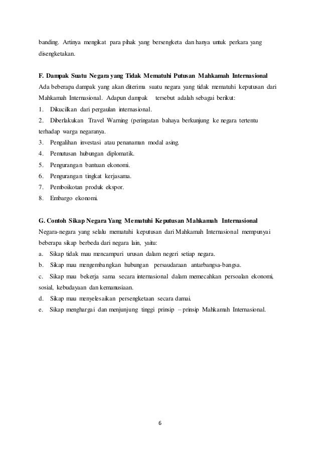 Makalah mahkama internasional