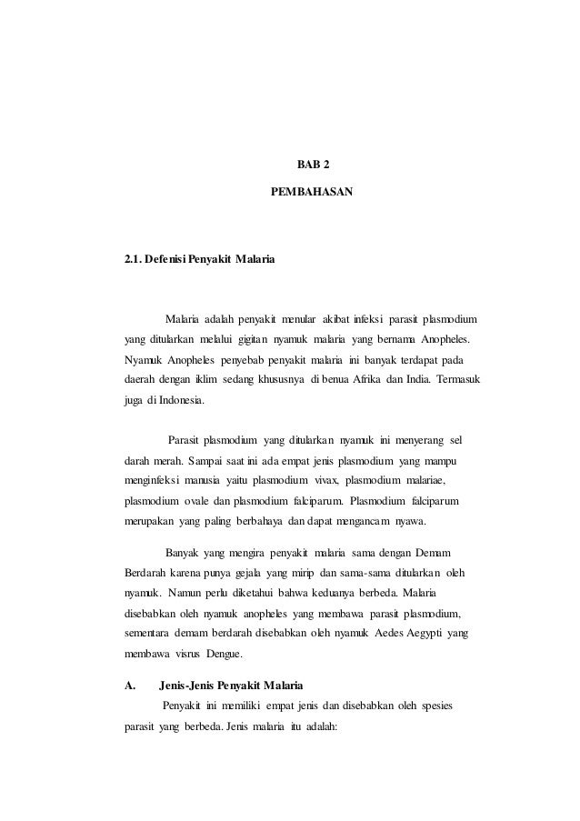 Yuk Simak 5+ Contoh Inspirasi Kata Pengantar Makalah Malaria Paling Bagus 