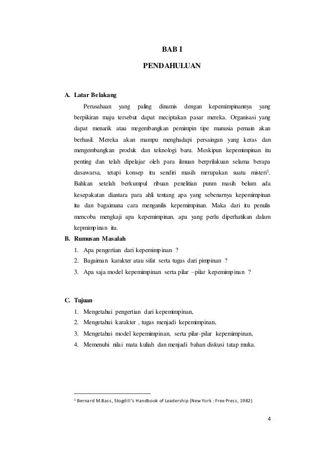 Makalah Manajemen Kepemimpinan