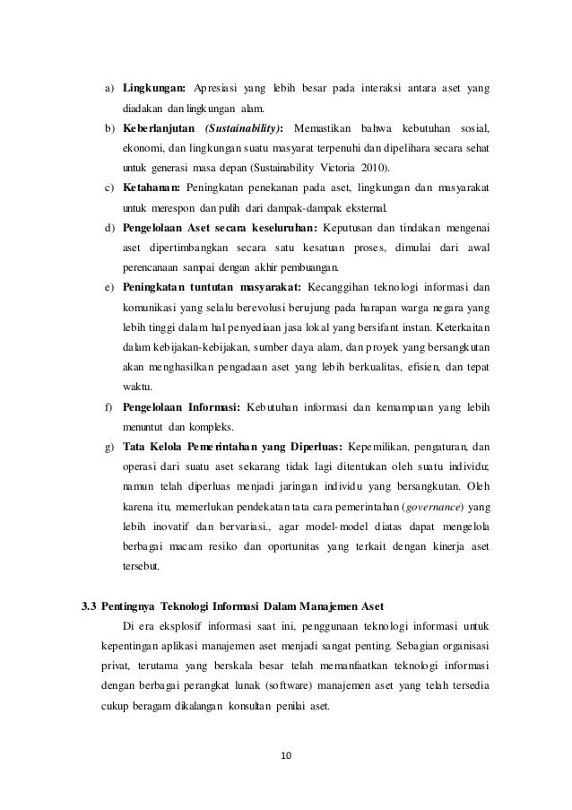 Makalah Manajemen Aset Pengaruh Teknologi Informasi Terhadap Manaje