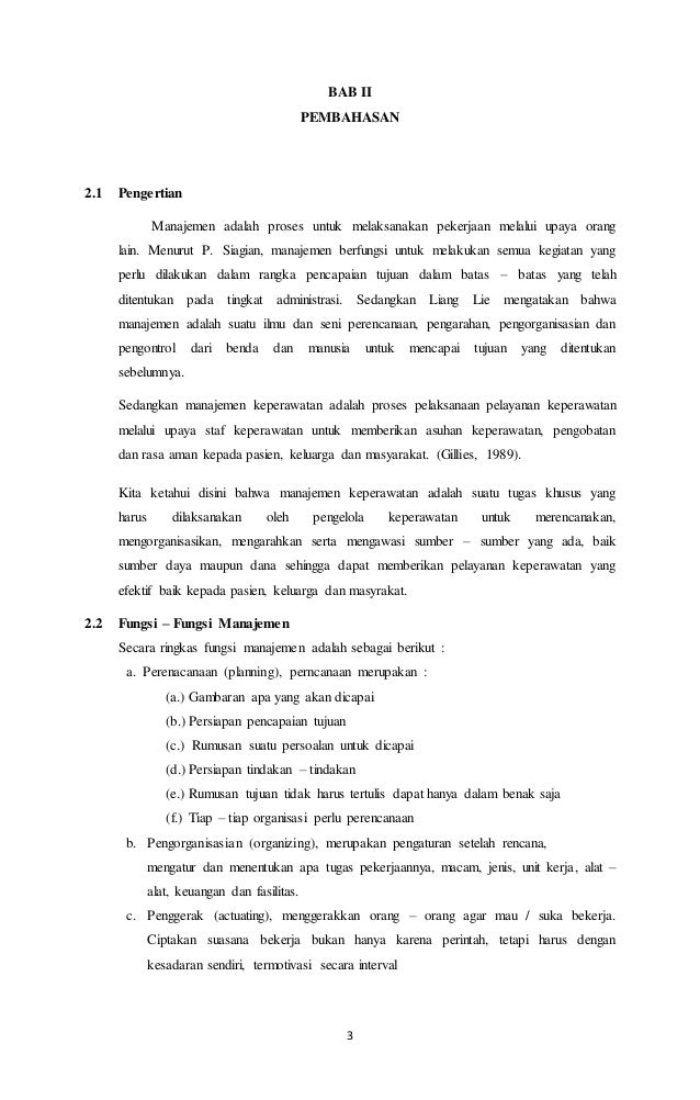 Makalah manajemen keperawatan