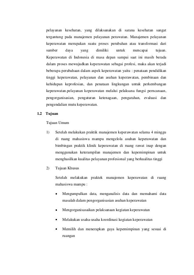 Makalah Manajemen Keperawatan Akper