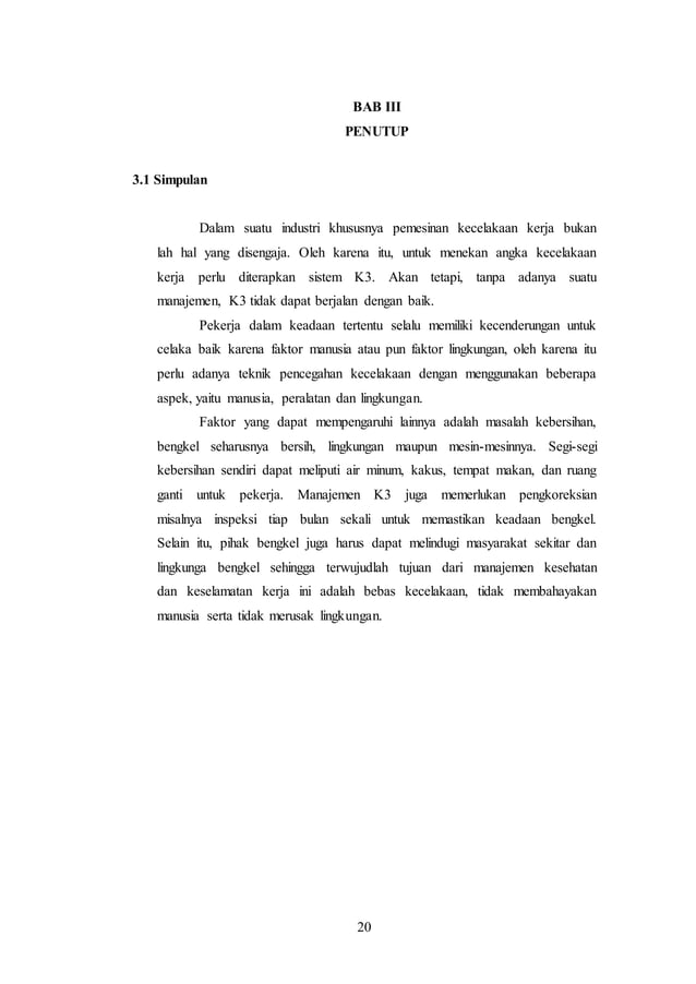 Makalah Manajemen Kesehatan dan Keselamatan Kerja  PDF