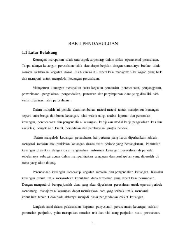 Makalah Manajemen Keuangan Part 1